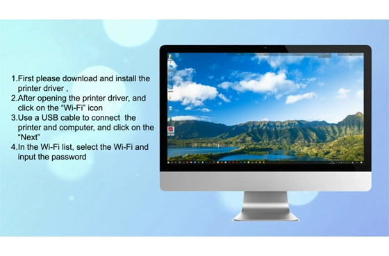 03 Deli Εκτυπωτής P3100 WiFi Μοντέλο - Κινητό - Αεροπλάνος