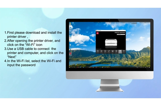 03 Deli Εκτυπωτής P3100 WiFi Μοντέλο - Κινητό - Αεροπλάνος