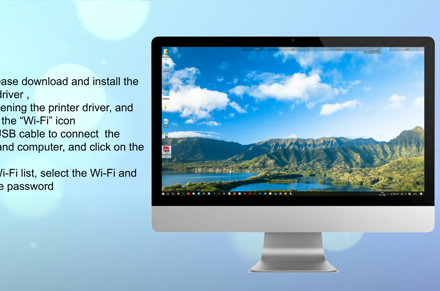 Deli Εκτυπωτής P3100 Wi-Fi Μοντέλο- κινητό - Αεροπλάνος